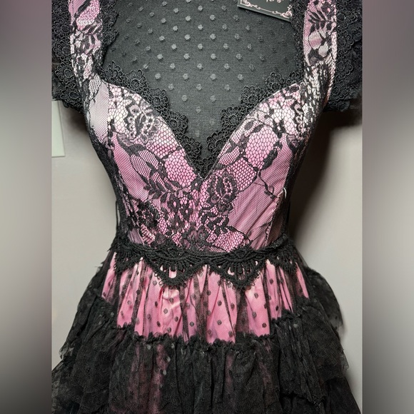 ✨🆕 Dolls Kill Unholy Rehearsal Party Mini Dress (Small) - Picture 7 of 9